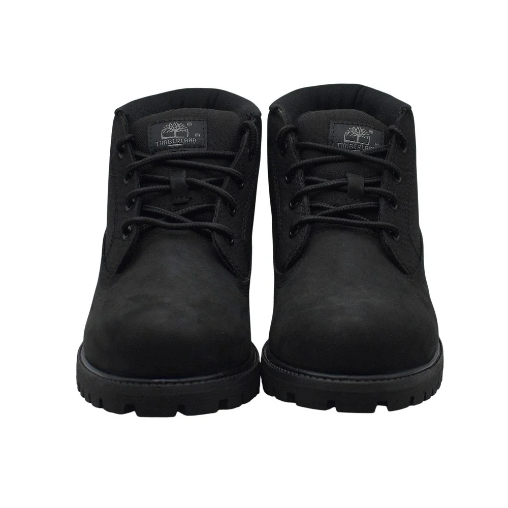 Timberland Heritage Mid Lace Chukka Boot Men's‎ 9 Black Nubuck TB0A431HW05 NEW